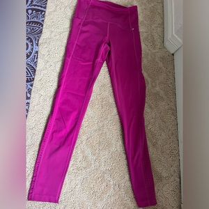 Pink athletic leggings Zella CS w side pockets Brand new